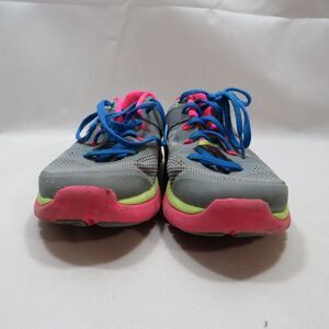Nike Flex 2014 RN (GS) Size 5.5Y Grey Pink Blue Kids Youth Running Shoe